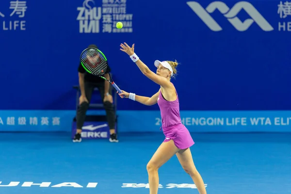 Tennista Professionista Americana Alison Riske Compete Contro Tennista Professionista Americana — Foto Stock