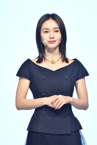 中国女演员王子文也被称为Olivia Wang 她参加了2020年6月13日在中国上海举行的论坛活动 — 图库照片