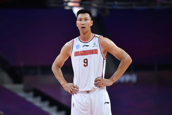 Chinese Professional Basketball Player Jianlian Guangdong Hongyuan Southern Tigers Plays — Stock Photo, Image