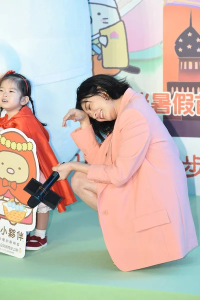 Die Taiwanesische Schauspielerin Und Fernsehmoderatorin Alyssa Chia Nimmt Der Pressekonferenz — Stockfoto