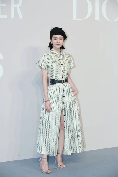 Китайская Актриса Чжан Сюйин Софи Чжан Христианском Дизайнере Мечты Шанхае — стоковое фото