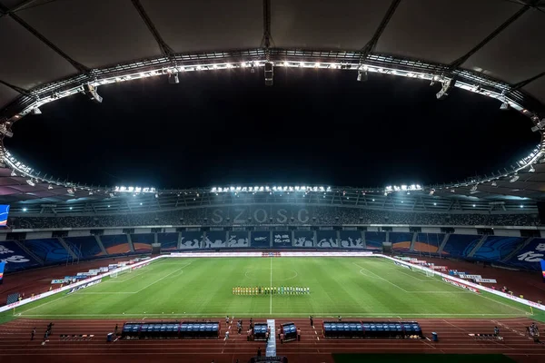 Aerial View Opening Ceremony 2020 Chinese Super League Csl Match — Stock Photo, Image