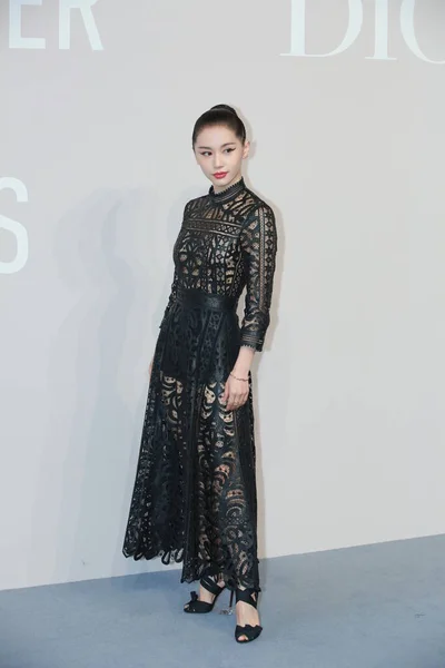 Actrița Chineză Wang Ziwen Sau Olivia Wang Participă Christian Dior — Fotografie, imagine de stoc