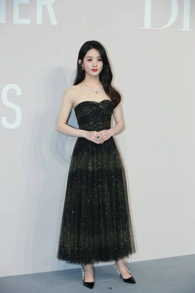 Actriz China Zhao Liying Zanilia Zhao Asiste Christian Dior Designer — Foto de Stock