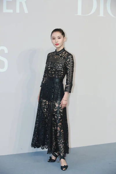 Actriz China Wang Ziwen Olivia Wang Asiste Christian Dior Designer — Foto de Stock