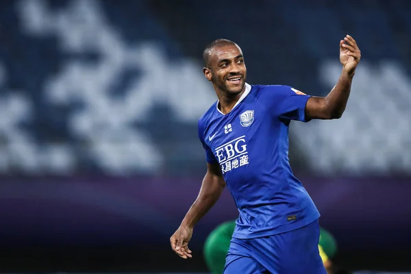 Giocatore Calcio Brasiliano Luiz Guilherme Conceicao Silva Muriqui Shijiazhuang Ever — Foto Stock