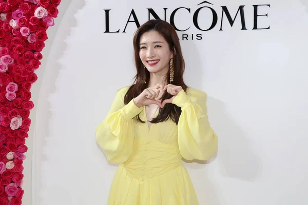 中国の女優江Shuyingやマギー江は上海でLancomeブランドのプロモーションイベントに出席します 9月2020 — ストック写真