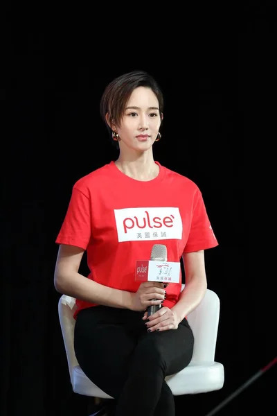 台湾女演员张爱玲或张春宁出席了2020年9月17日在台北市举行的在线新闻发布会 — 图库照片