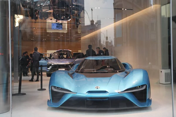 A Nextev Nio Ep9 Electric Supercar Is On Display At The Nio House In Shanghai China 22 January 18 International Technology Stock Photo A Nextev Nio Ep9 Electric Supercar Is On Display At The Nio House In Shanghai China 22 January 18 International Technology Stock Photo