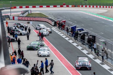 Los Arcos, Ispanya-6 Nisan 2019: bir devre Navarra üzerinde turnuva, direnç ve F4 Şampiyonası
