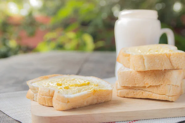 Хлеб Молоко Завтрак — стоковое фото
