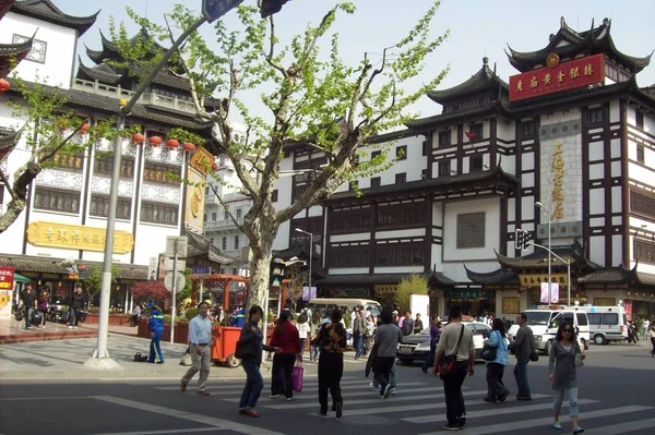 Edificio Cina Con Tetto Interessting — Foto Stock