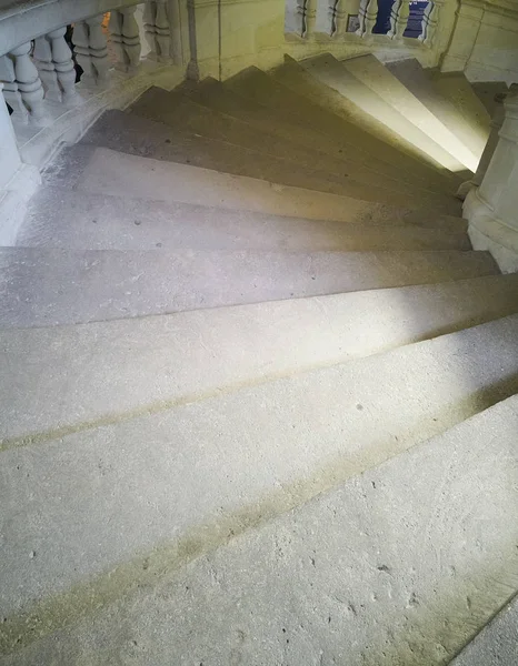 Schritte Auf Einer Antiken Wendeltreppe Nach Unten Ein Element Einer — Stockfoto