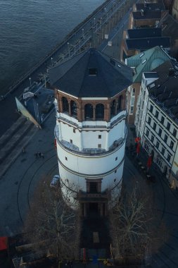 Deniz Müzesi (kale kulesi) 10 Aralık 2018 Dusseldorf, Almanya