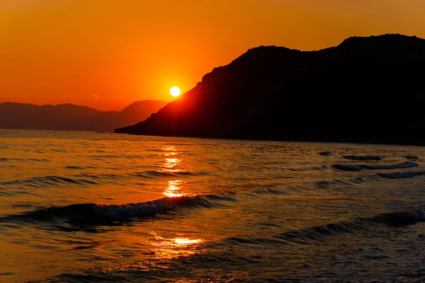 Doğal Deniz Manzaralı Güneş Yansıma — Stok fotoğraf
