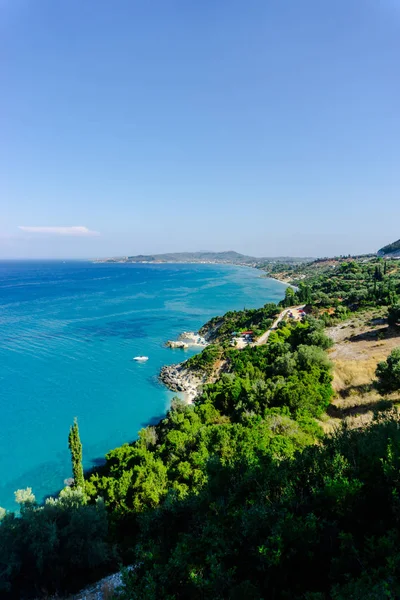 Vista Fascinante Natureza Com Lagoa Azul — Fotografia de Stock