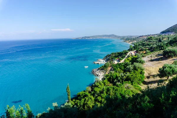 Vista Fascinante Natureza Com Lagoa Azul — Fotografia de Stock