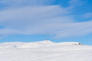 Bulutlu gökyüzü arka plan şaşırtıcı doğa manzaralı
