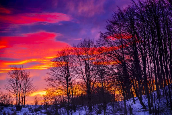 Vue Imprenable Sur Nature Avec Ciel Nuageux — Photo