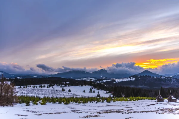 Vue Imprenable Sur Nature Avec Ciel Nuageux — Photo