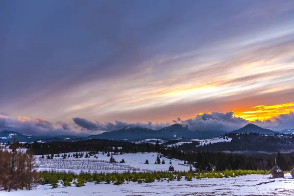 Vue Imprenable Sur Nature Avec Ciel Nuageux — Photo