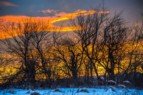 Vue Imprenable Sur Nature Avec Ciel Nuageux — Photo