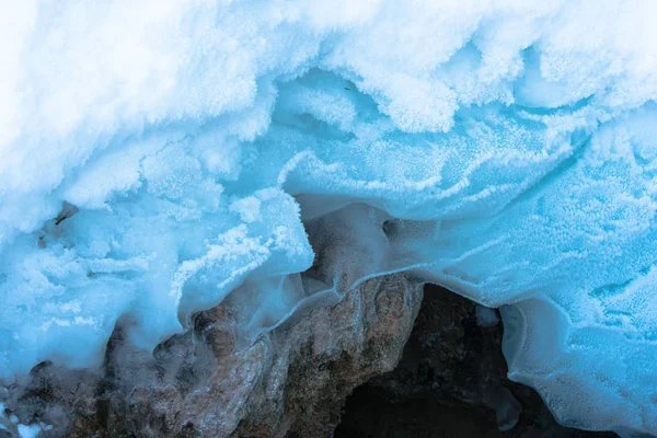 Ice Reci Uriașe Fundalul Naturii — Fotografie, imagine de stoc