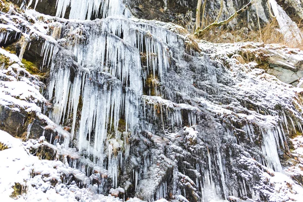 Τεράστια Κρύο Icicles Φόντο Φύση — Φωτογραφία Αρχείου