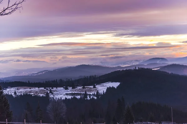 Vue Imprenable Sur Nature Avec Ciel Nuageux — Photo