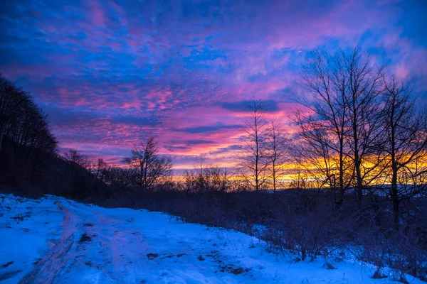 Vue Imprenable Sur Nature Avec Ciel Nuageux — Photo