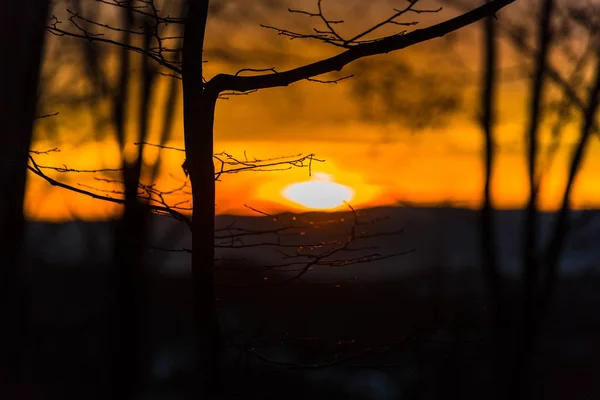 Schöner Sonnenaufgang Natur Malerische Aussicht — Stockfoto