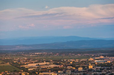 Şehir manzarasının havadan görüntüsü 
