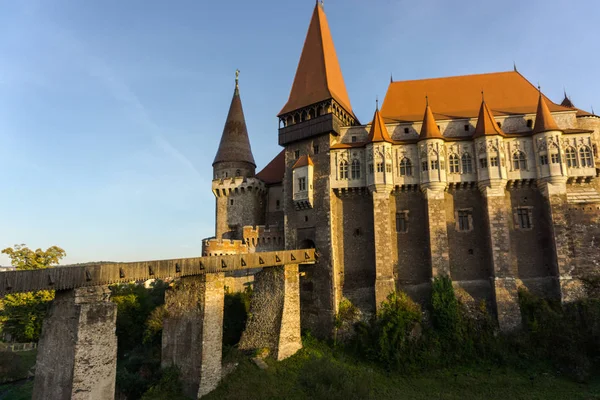 Niesamowite Budynku Zielenią Wokół Zamku Vintage — Zdjęcie stockowe