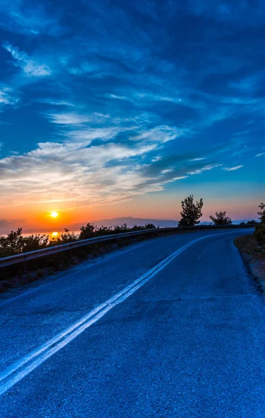 Vue Imprenable Sur Nature Avec Ciel Nuageux — Photo