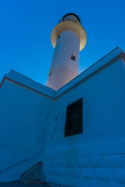 Bau Eines Leuchtturms Mit Blauem Himmel — Stockfoto