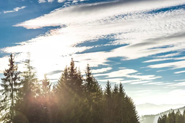 Increíble Vista Naturaleza Con Fondo Cielo Nublado — Foto de Stock