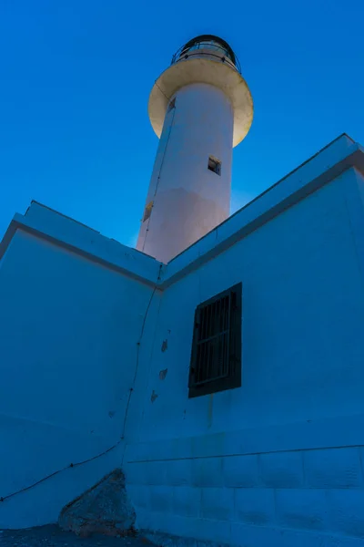 Bau Eines Leuchtturms Mit Blauem Himmel — Stockfoto