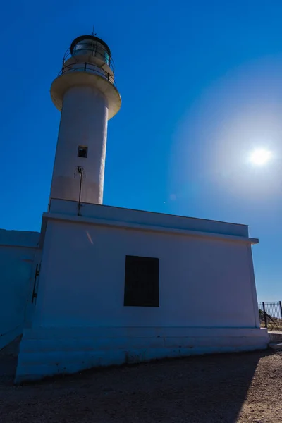 Bau Eines Leuchtturms Mit Blauem Himmel — Stockfoto