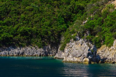 Yeşillik ve tünel ile etkileyici doğa dağ manzaralı