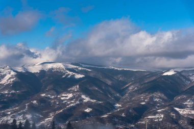 Karlı ağaçlar şaşırtıcı Doğa Manzaralı