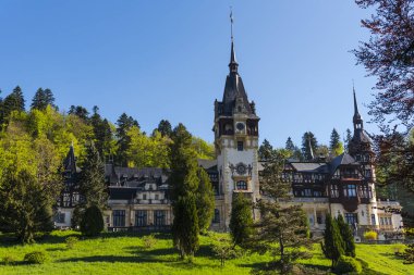 İnanılmaz vintage kale yeşil bina