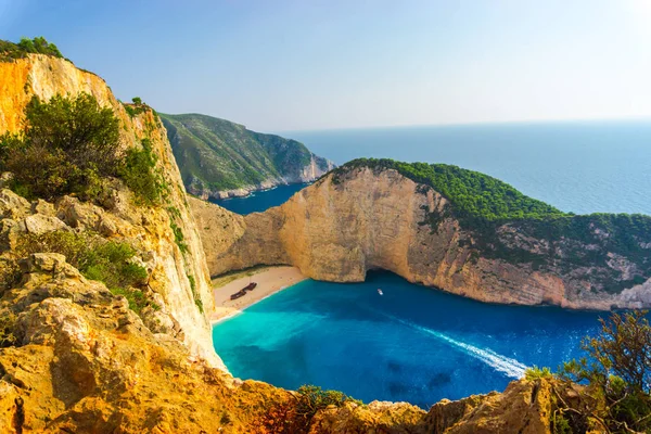 Fascinante Vista Montaña Con Laguna Azul — Foto de Stock