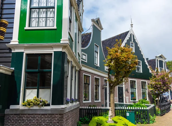 Mooie Holland Huizen Buurt Van Water — Stockfoto