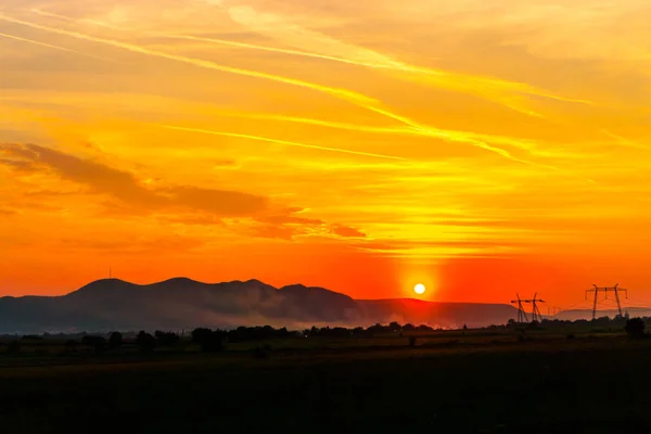 Atemberaubende Aussicht Auf Die Natur Mit Bewölktem Himmel Hintergrund — Stockfoto