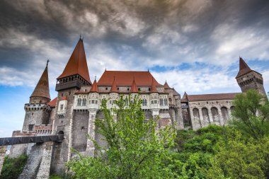 İnanılmaz vintage kale yeşil bina