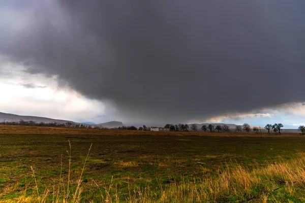 Vue Imprenable Sur Nature Avec Ciel Nuageux — Photo