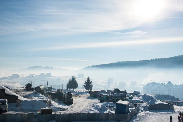 Winter Landscape Blue Sky — Stock Photo, Image