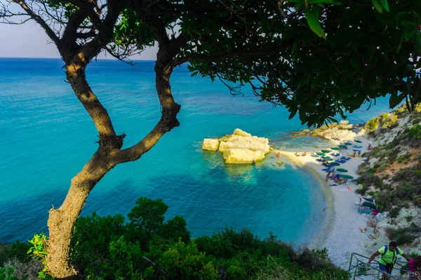 Affascinante Vista Sul Mare Con Laguna Blu Verde — Foto Stock