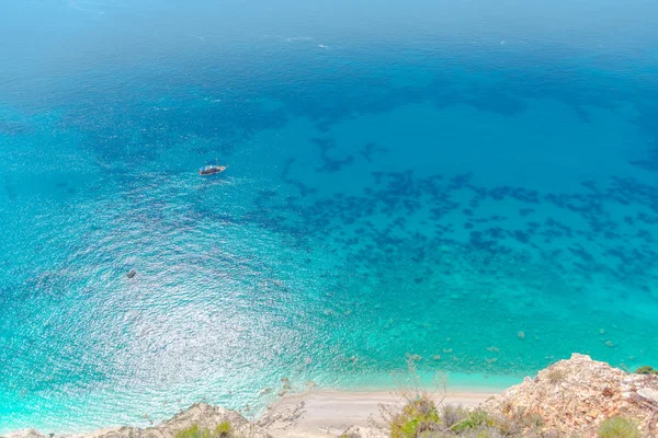 Fascinante Naturaleza Vista Rocosa Con Laguna Azul — Foto de Stock