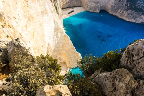 Affascinante Vista Sulle Montagne Rocciose Con Laguna Blu — Foto Stock